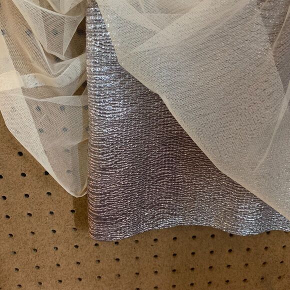 Vintage Dress Y2k Formal Prom Fairy Goth Whimsygoth 5/6 Hailey Logan Beige Gold - Picture 6 of 7